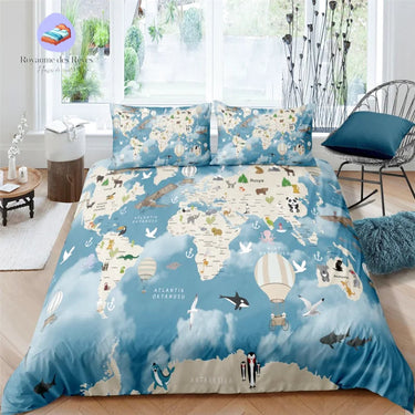 Housse de Couette Monde Polaire